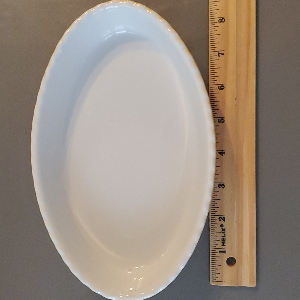 Valentina Porcelain Bakeware Ruffled Edge Italy - Picture 6 of 7